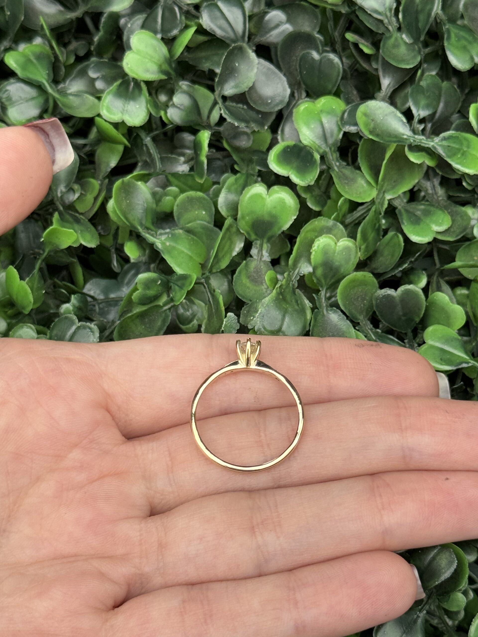 Solitário em ouro 18k - Imagem 8