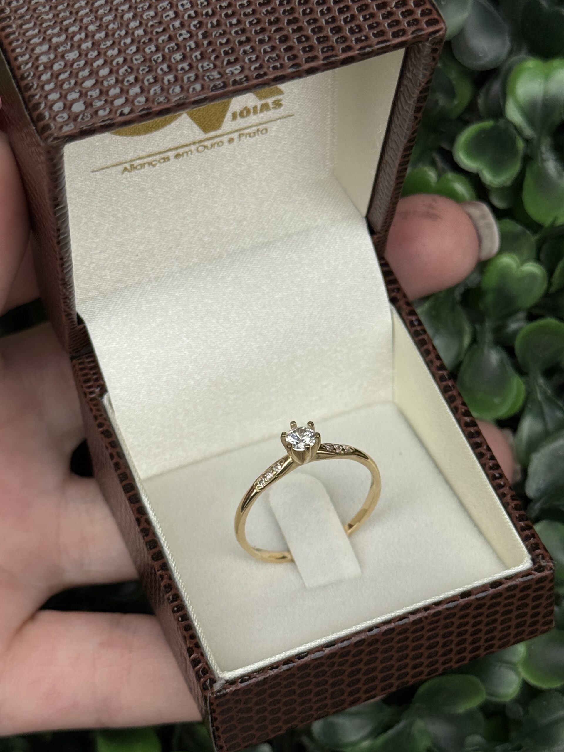 Solitário em ouro 18k - Imagem 6