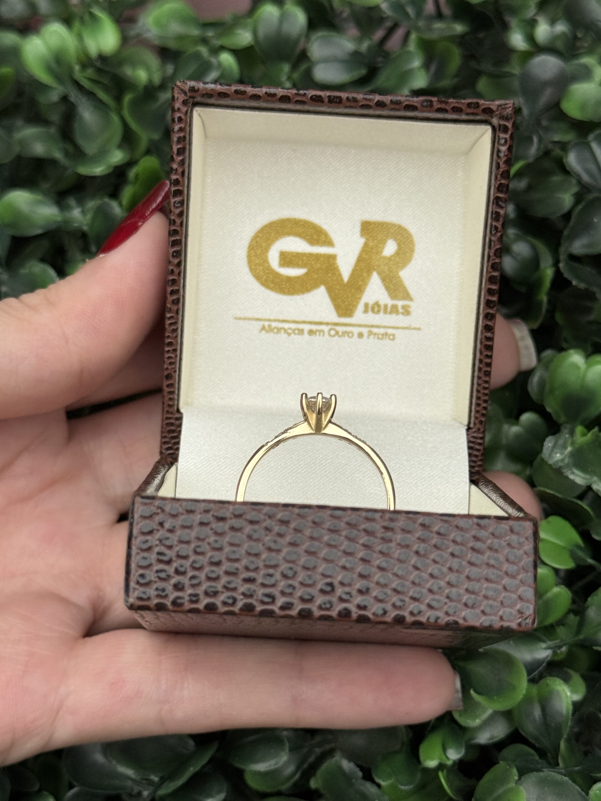 Solitário em ouro 18k - Imagem 5