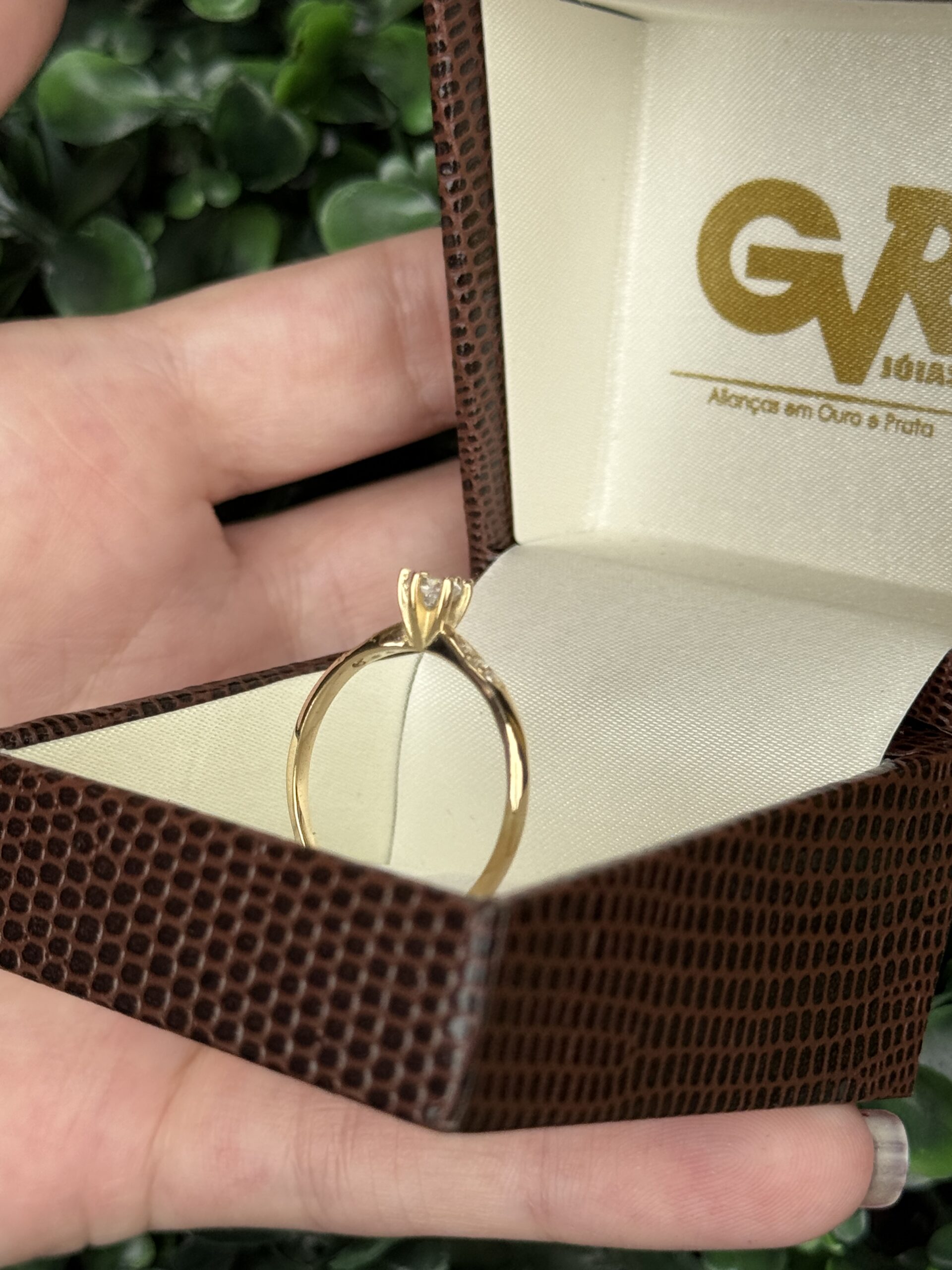 Solitário em ouro 18k - Imagem 4