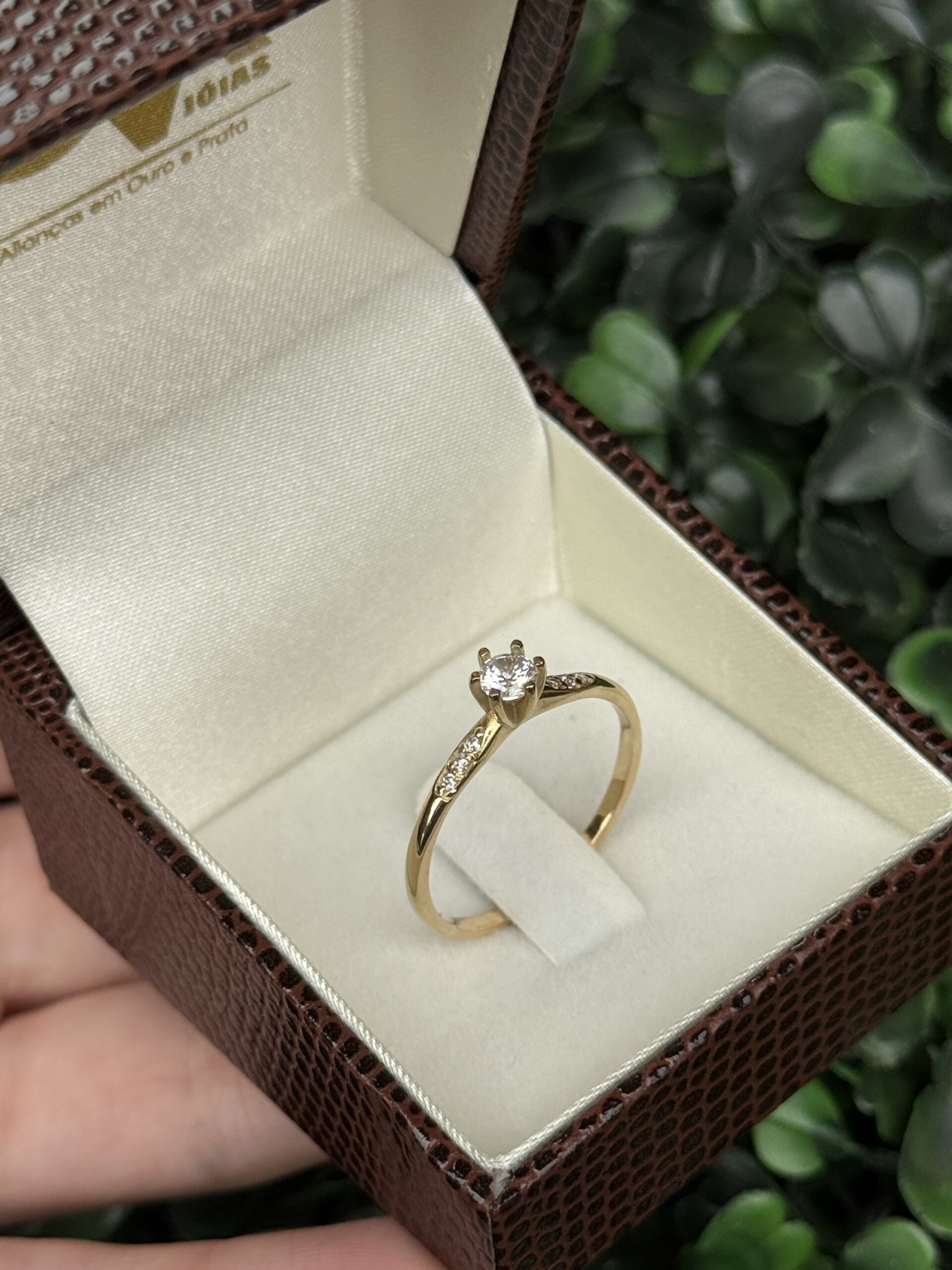 Solitário em ouro 18k - Imagem 2