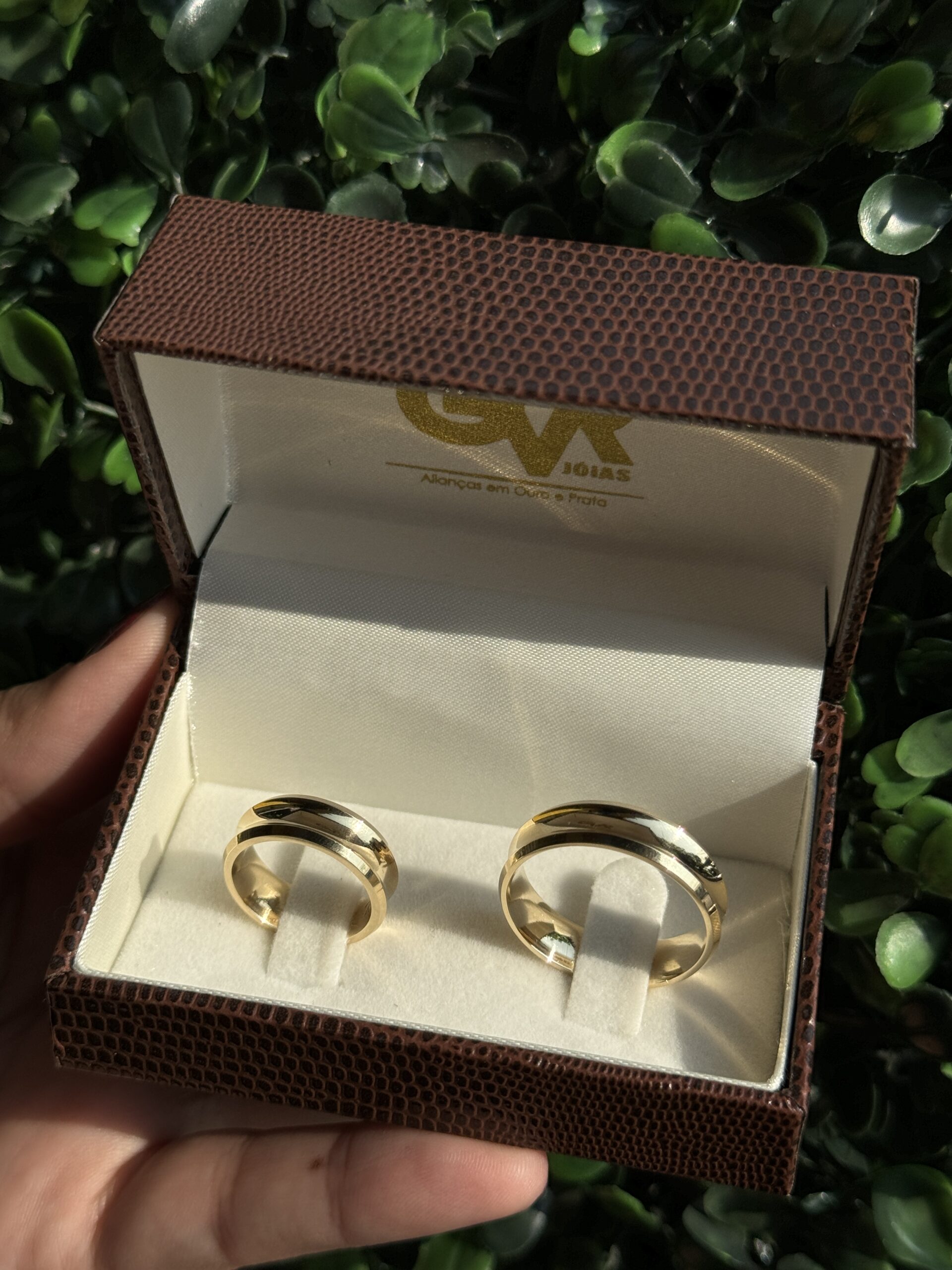 Par de aliança 6mm em ouro - Imagem 12