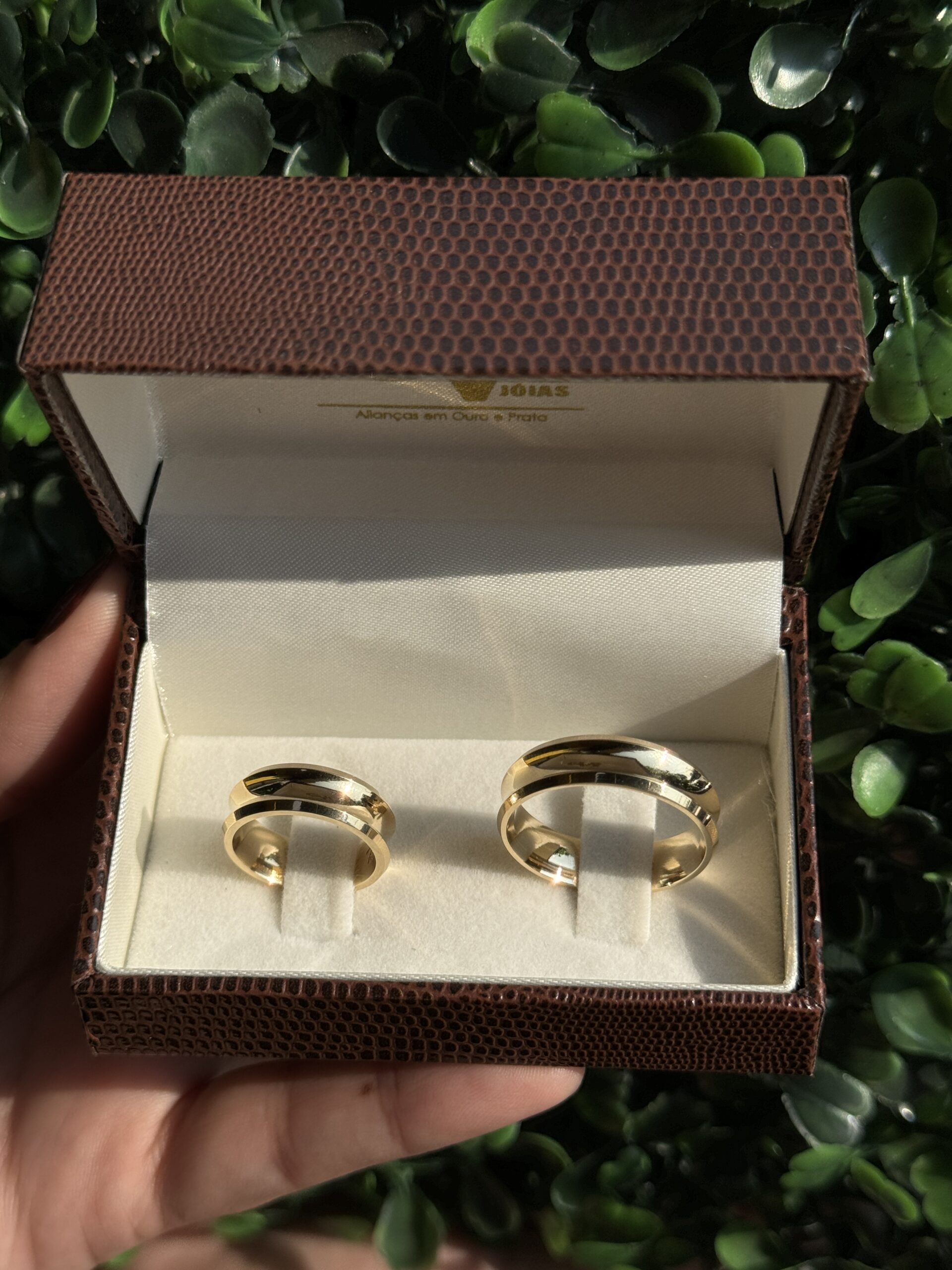 Par de aliança 6mm em ouro - Imagem 11