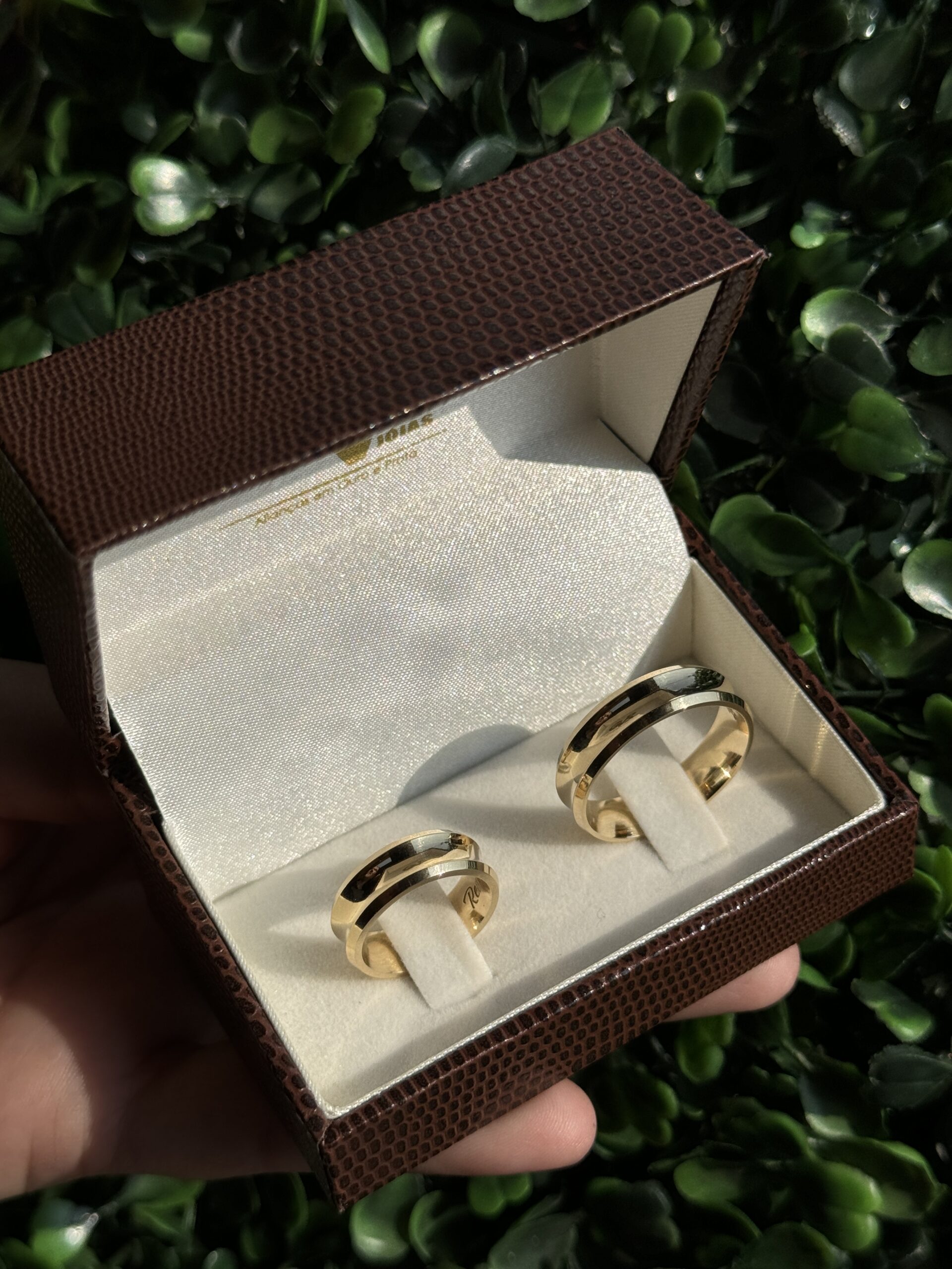 Par de aliança 6mm em ouro - Imagem 9