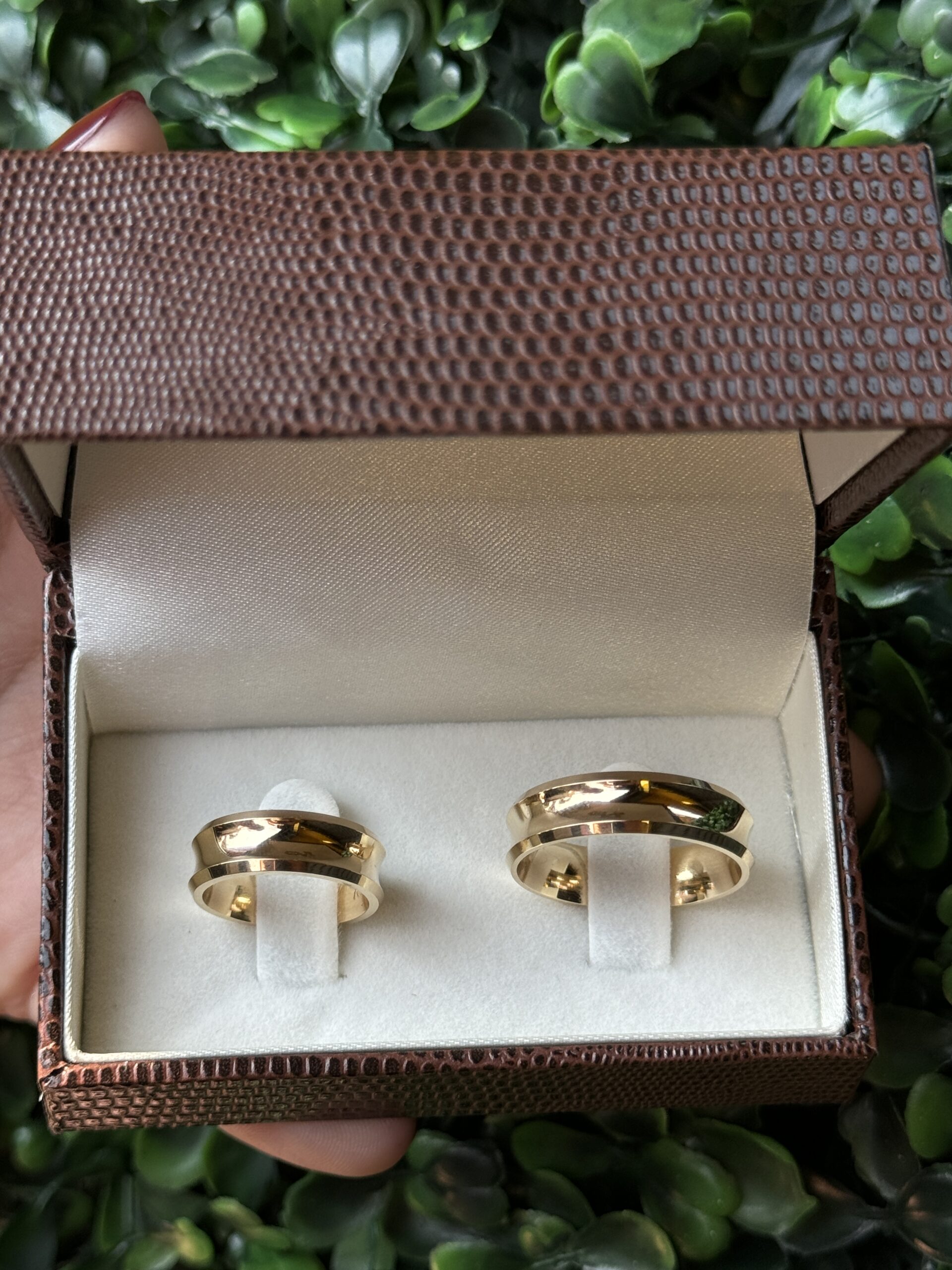 Par de aliança 6mm em ouro - Imagem 8