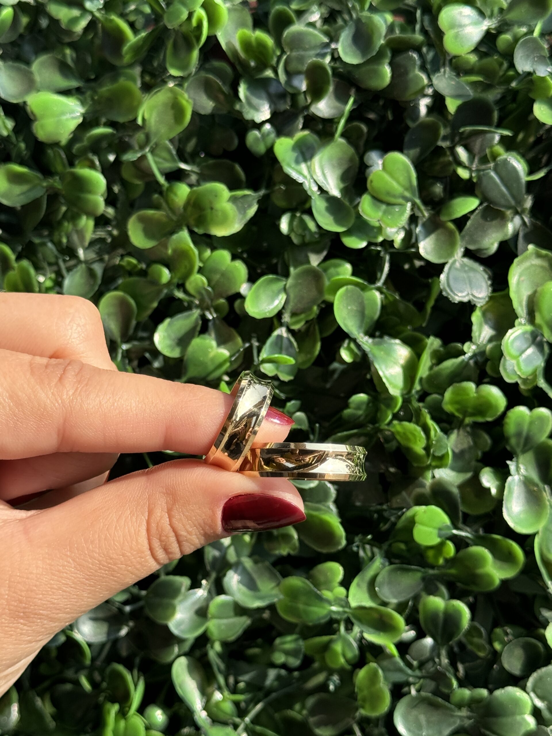 Par de aliança 6mm em ouro - Imagem 5