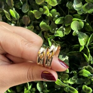 Par de aliança 6mm em ouro