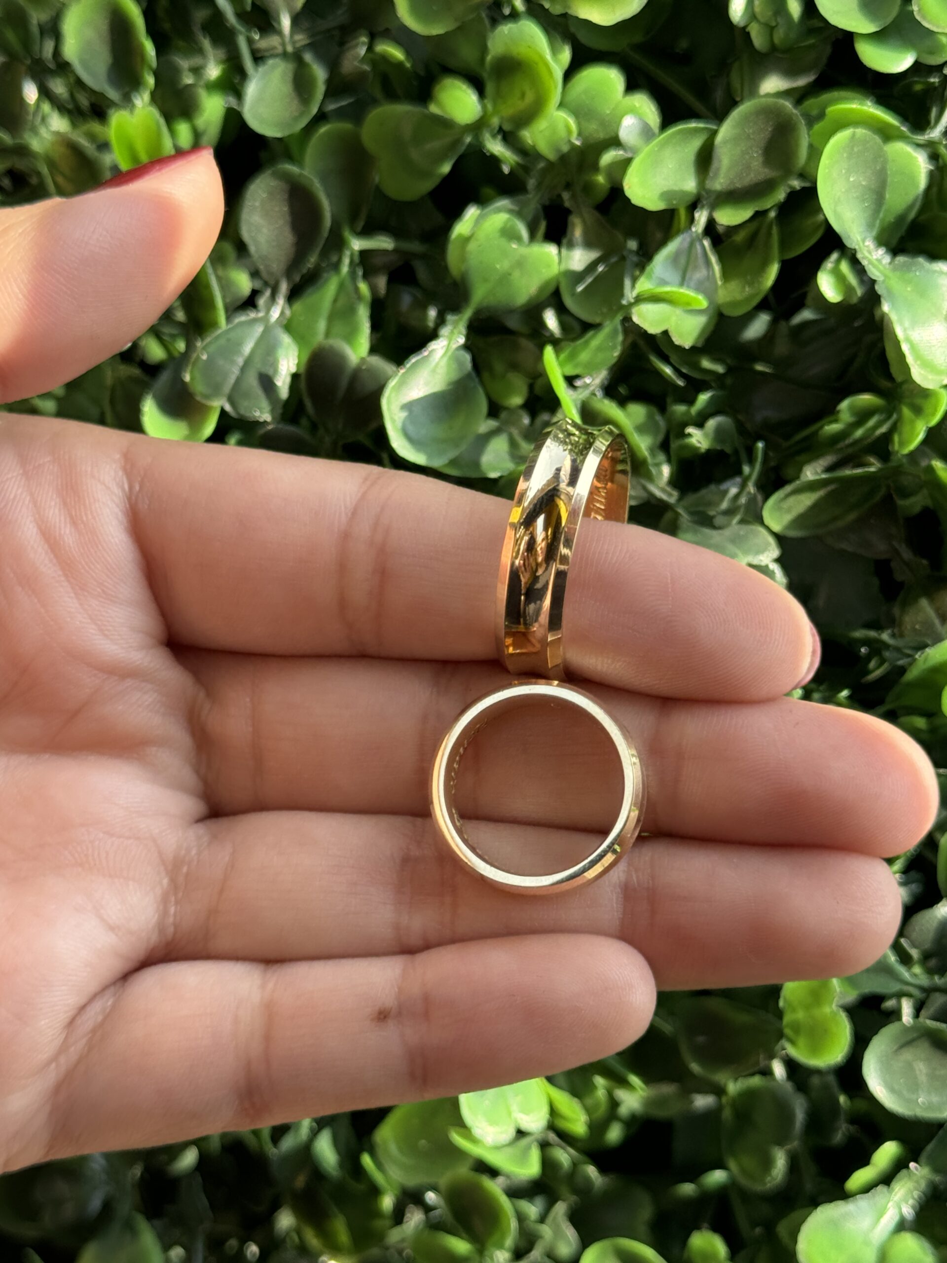 Par de aliança 6mm em ouro - Imagem 2