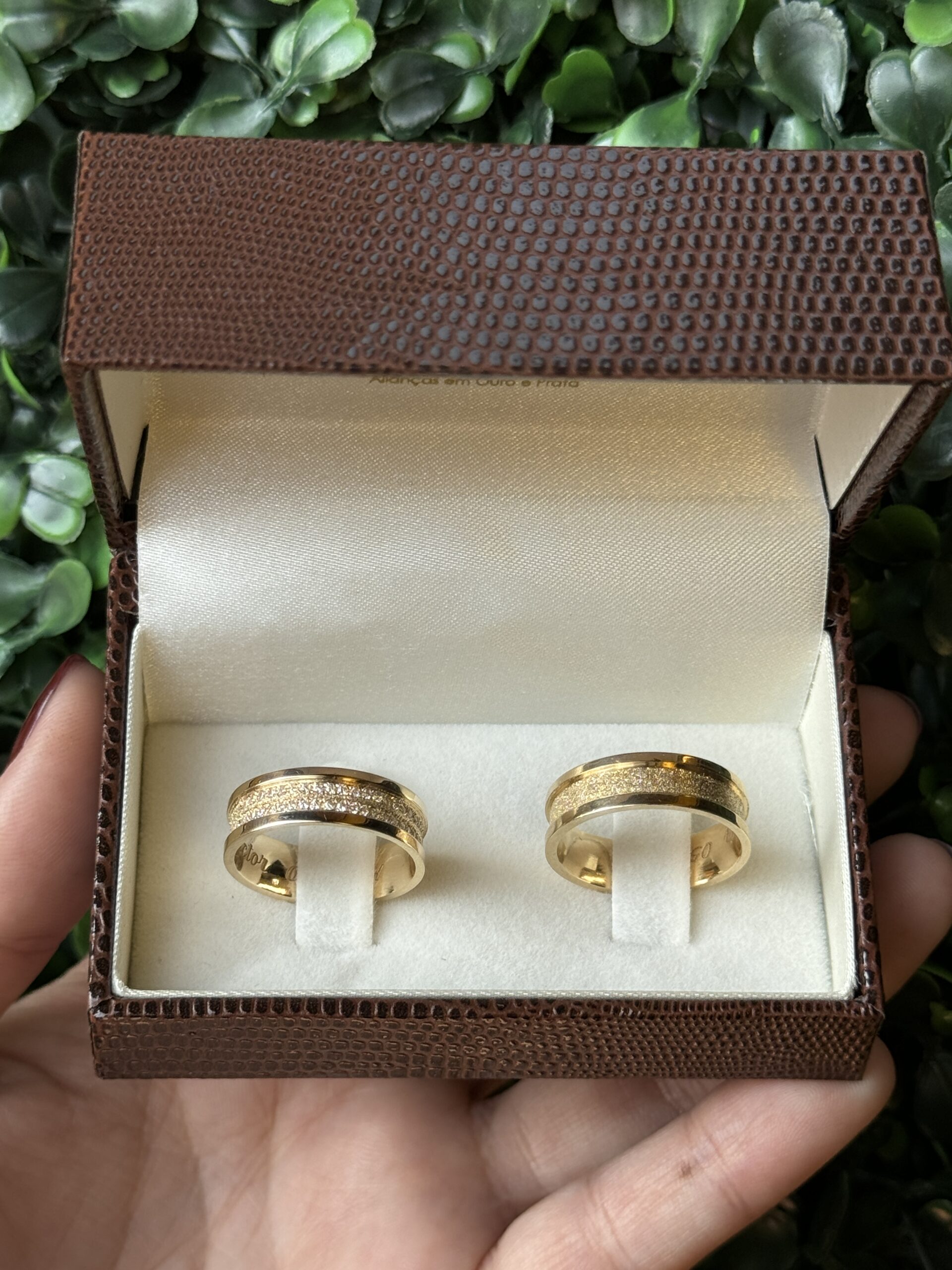 Par de aliança 6mm em ouro - Imagem 5