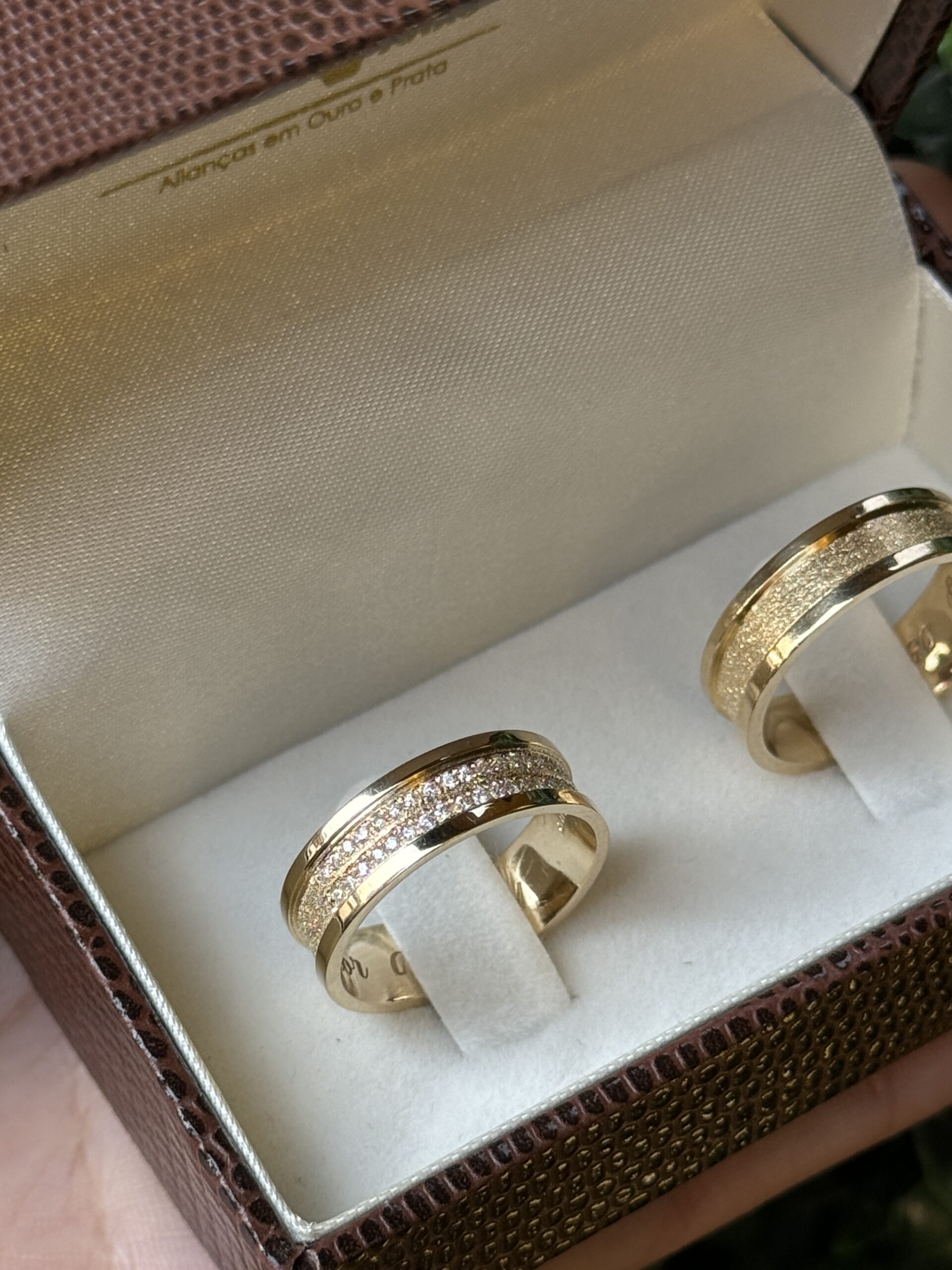 Par de aliança 6mm em ouro - Imagem 4