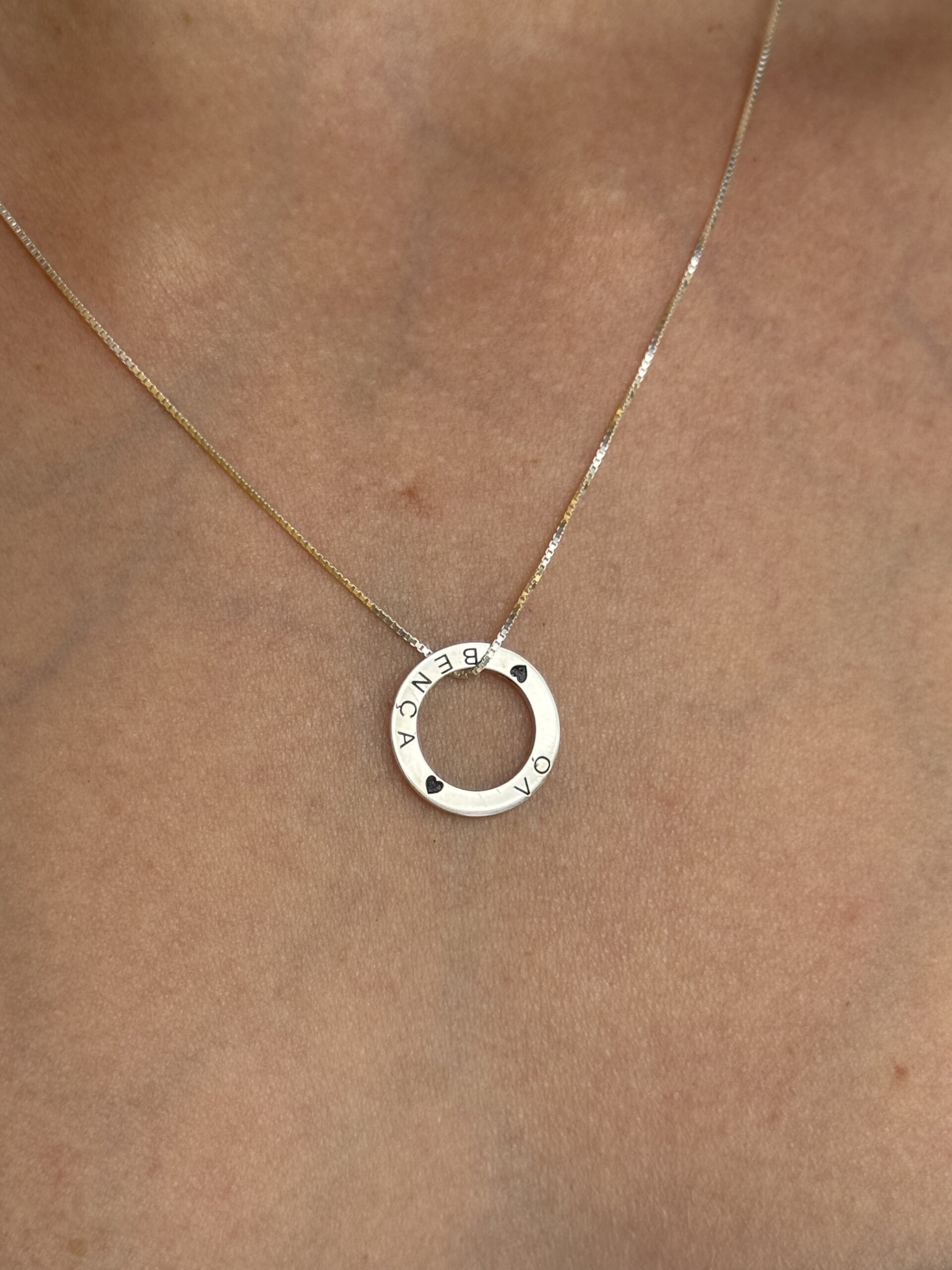 Pingente bença mãe em prata - Imagem 6