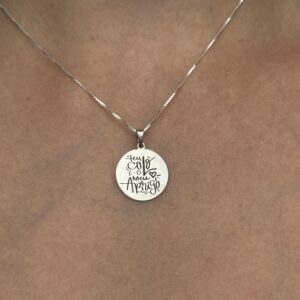 Pingente prata mãe - meu abrigo