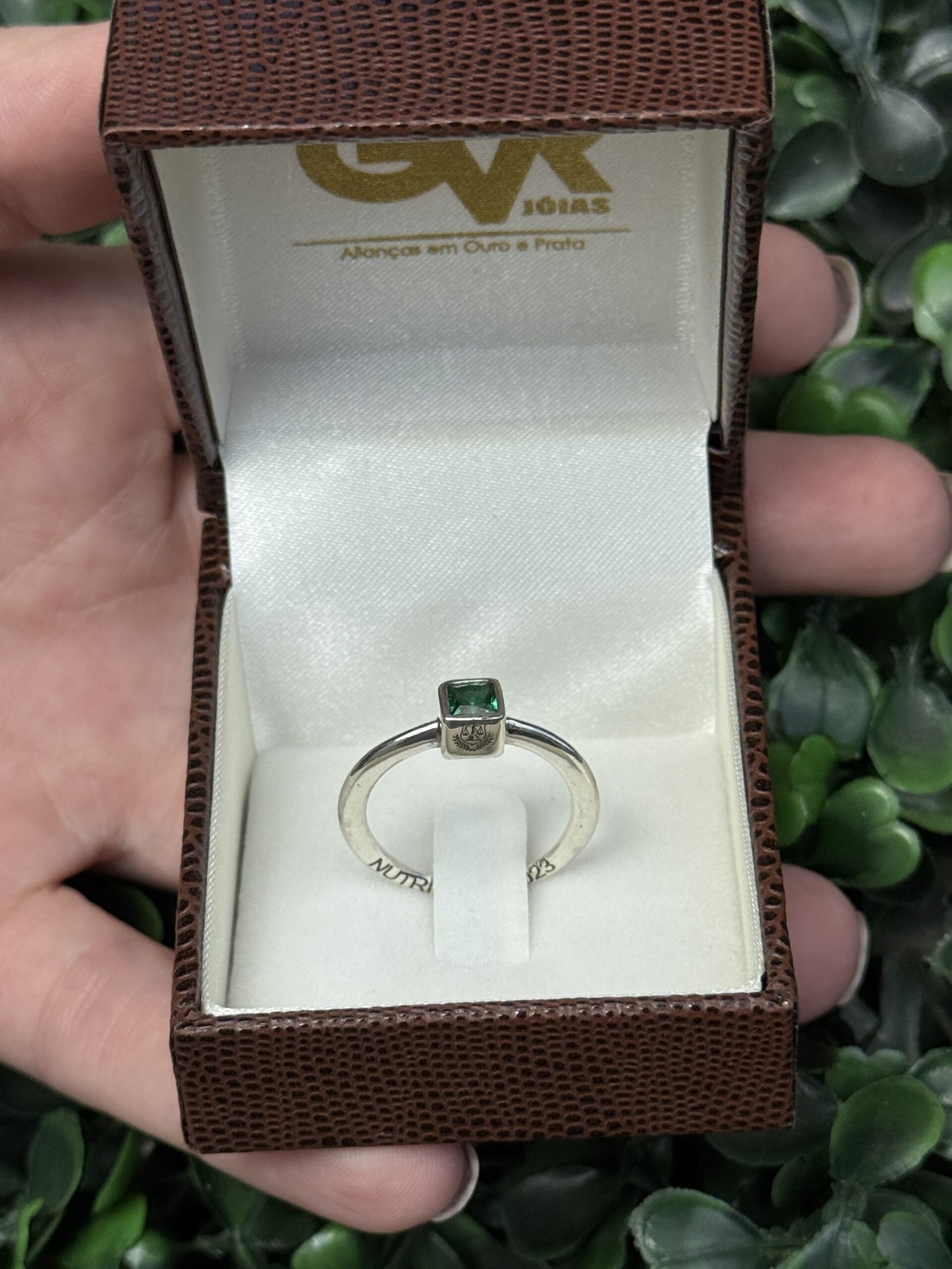 Anel de formatura em prata