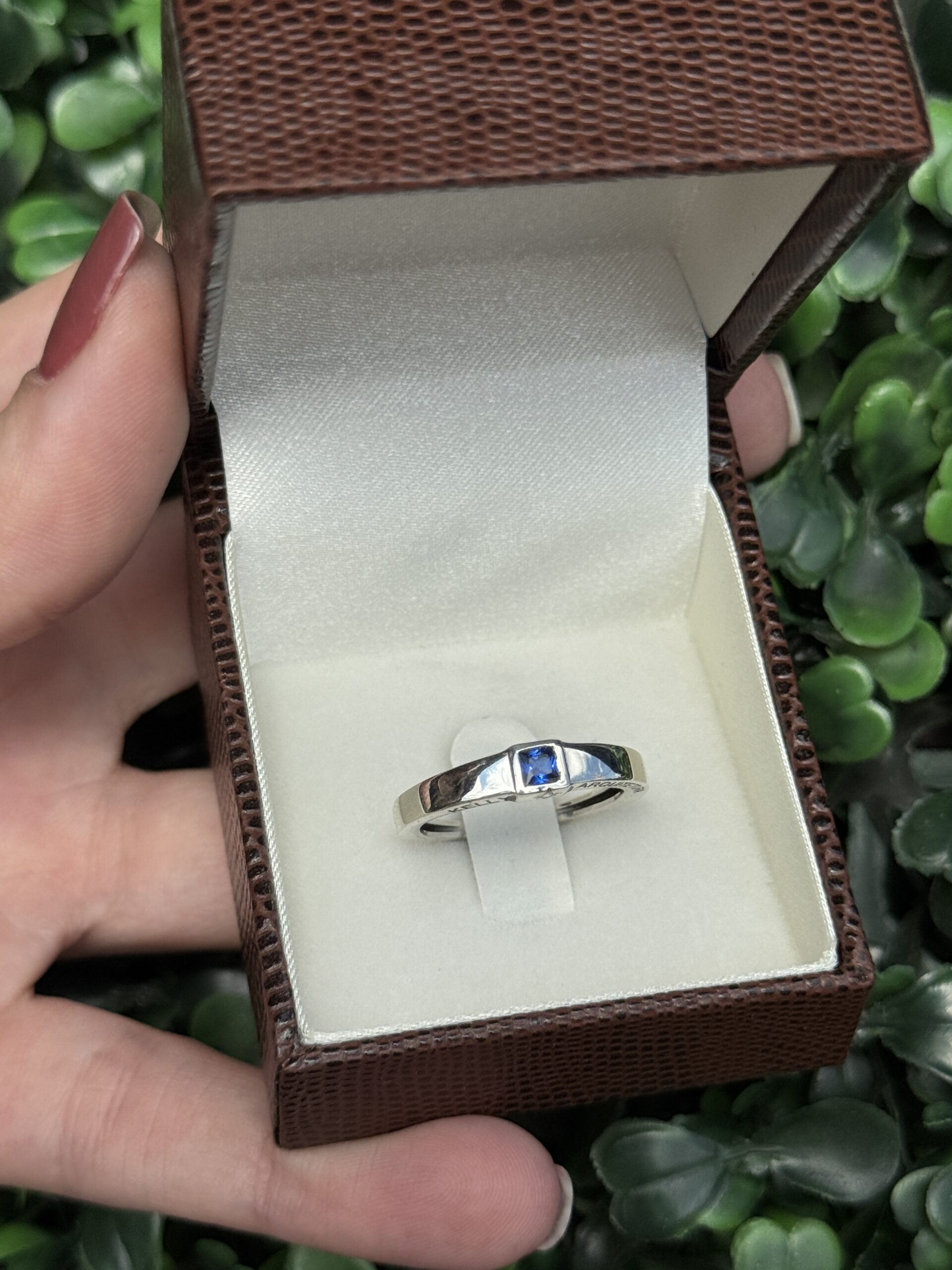 Anel de formatura em prata